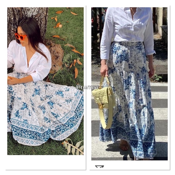 Zara floral print skirt bloggers favorite - Picture 11 of 16